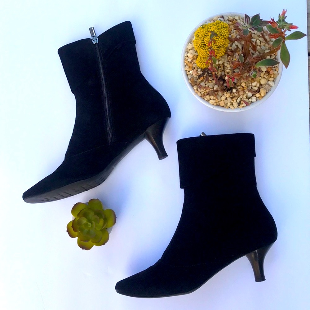 Aquatalia by Marvin K. Ellie Black Nappa Booties